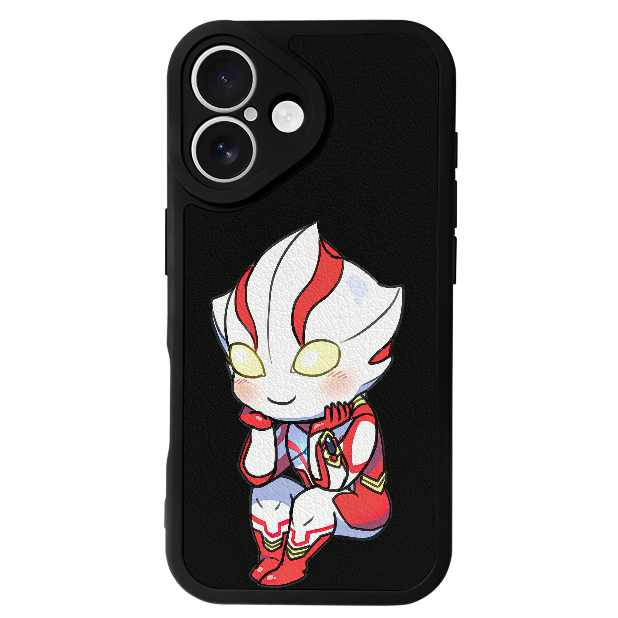 （画像用） ウルトラマン Ultraman 【iPhone 16シリーズ対応】シリコンスマホケース（レザー調） 材質：シリコン